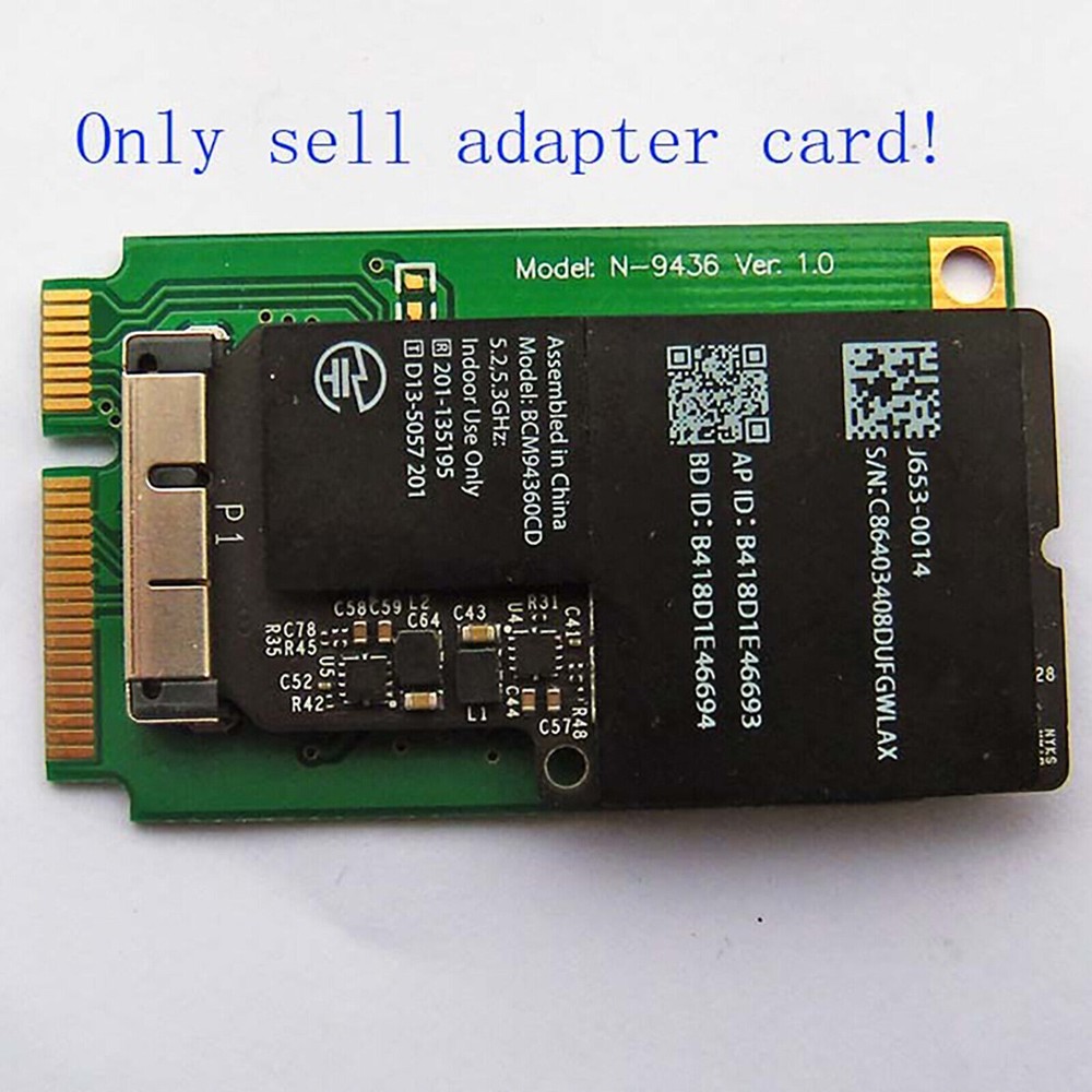 Mini PCI-E Adapter Card Converter for BCM94331CD BCM94331CSAX Wireless Module
