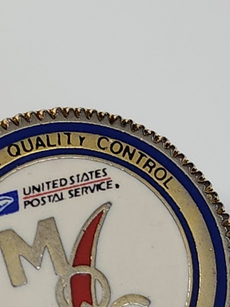 US Post Office Lapel Pin Mail Piece Quality Control Certified Specialists
