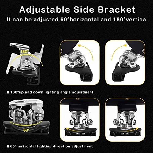 2PCS LED Light Bar Mounting Brackets, Adjustable Hood Mount Light Brackets,