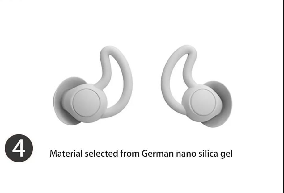 Noise Blocking Earplugs for Sleep & Snoring – Soft Silicone Reusable