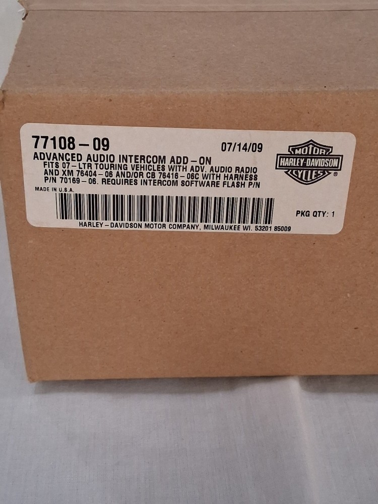 HARLEY-DAVIDSON ADV AUDIO INTERCOM ADD ON, 77108-09, *OBSOLETE*