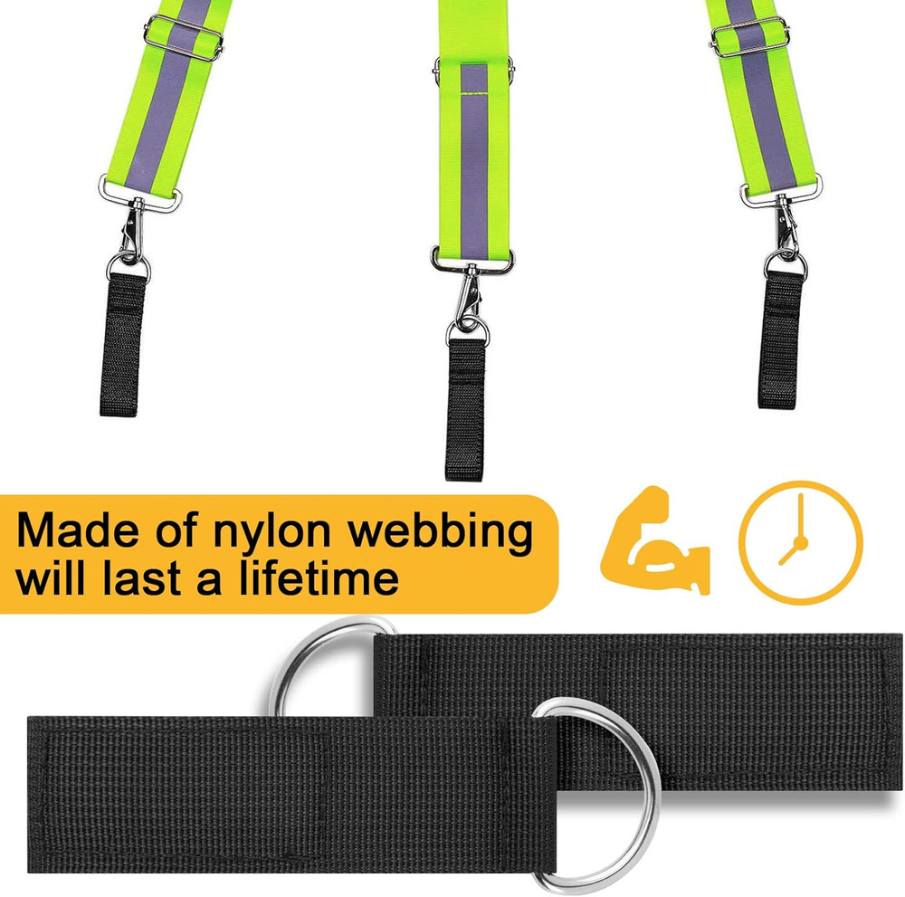 Heavy Duty Tool Belt Loop, 4Pcs Suspender Loop, Suspender Attachment, Tool Belt