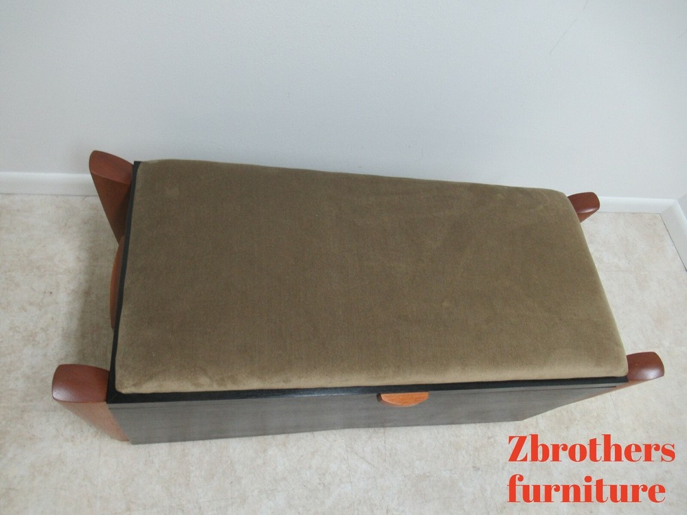 Custom Designer Post modern Teak Trunk Blanket Chest Bench Coffee table