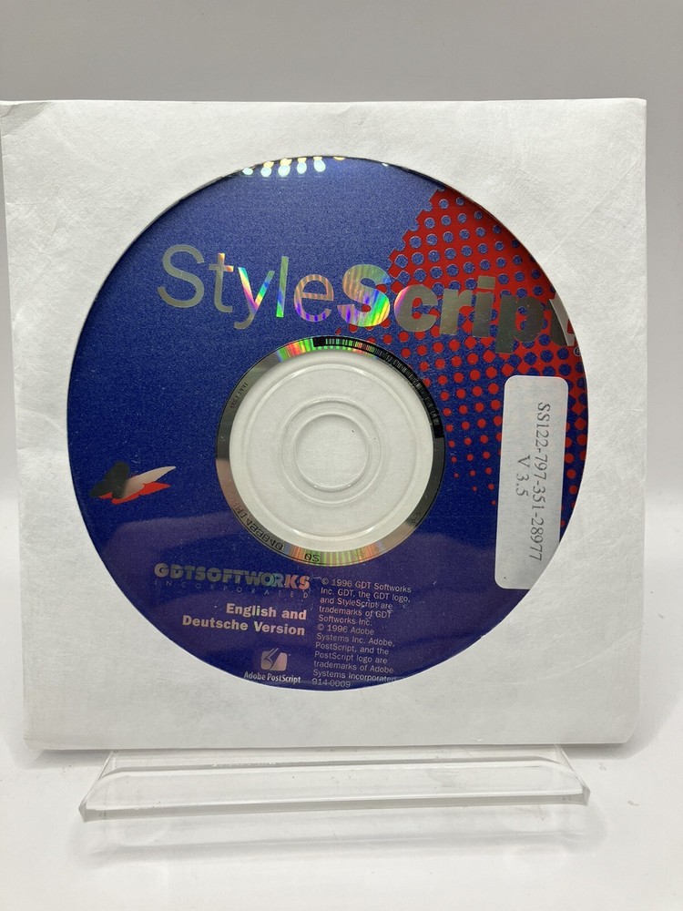 Vintage StyleScript PostScript from your Mac to your Macintosh