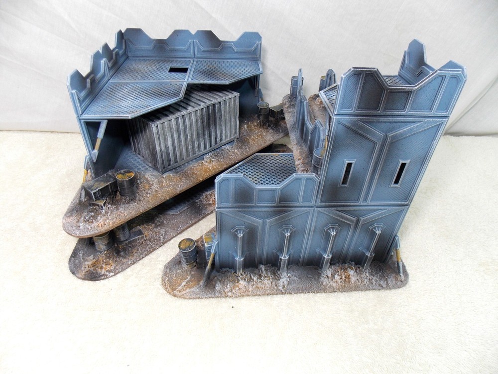 WARGAMING TERRAIN PAINTED  BUNDLE 9 PIECE SET...ADVANCE ORDERS