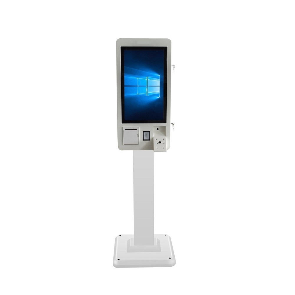 Self service kiosk for ordering touch screen fast food