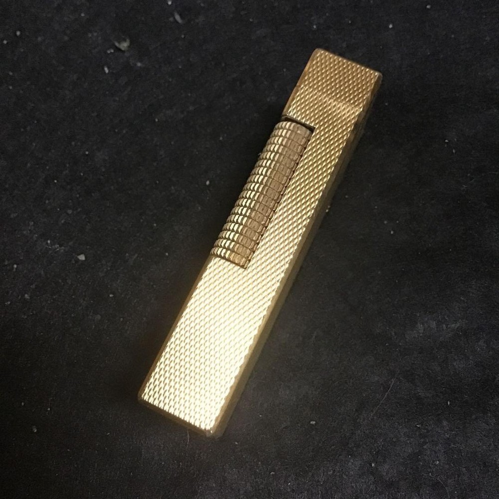 Overhauled Dunhill Rollagas lighter Gold without box