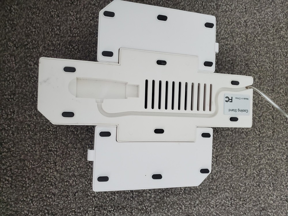 Nintendo Wii Console Stand Support w/ FAN Tested! White