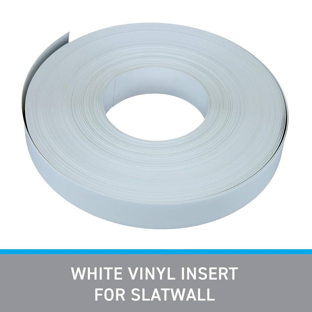 Vinyl Inserts Slatwall White Panel Shelving Display 260 ft Total