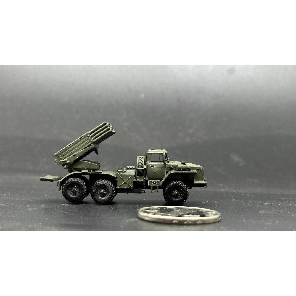 1/144 Soviet BM-21 Grad Multiple Rocket Launcher System Painted Finished Model