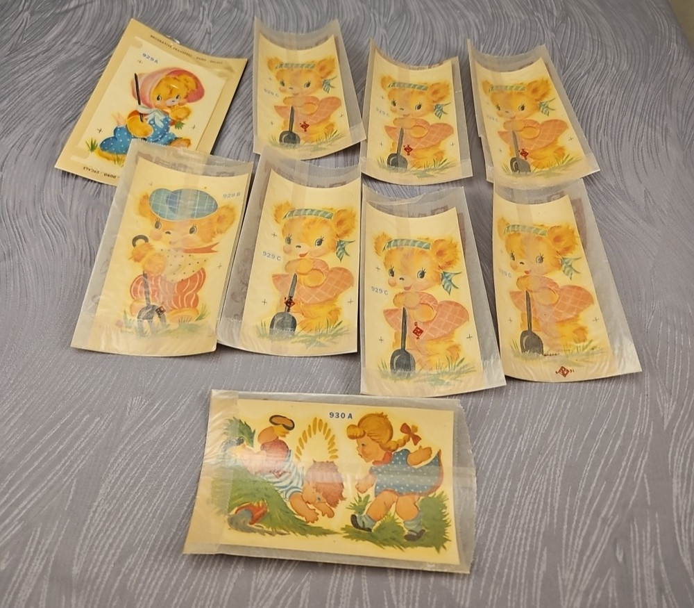 9 vtg duro Decorative Transfers #18