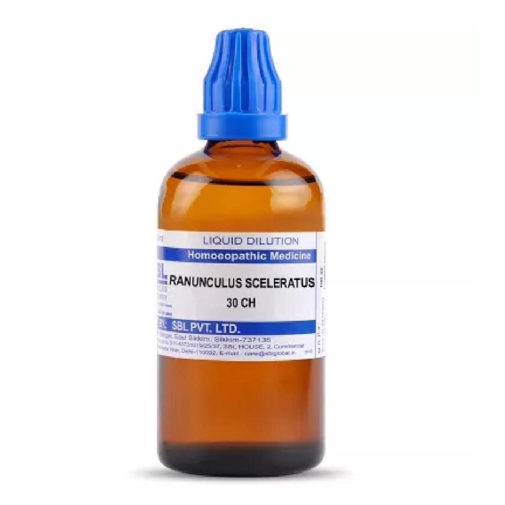 SBL Homeopathic Ranunculus Sceleratus (30 ML / 100 ML) (Select Potency)