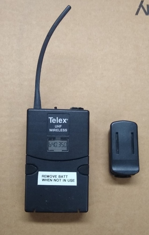 Telex WT-500 UHF Beltpack Transmitter, ON OFF SWITCH ISSUE JH