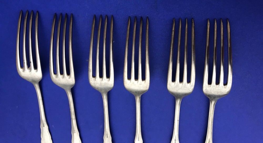 Forks silver 800 WMF Chippendale Pattern excellent condition
