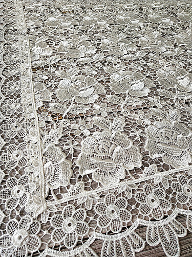 Embroidery Table Cloth Cover Wedding Tea Coffee Dining Tablecloth Kitchen Party