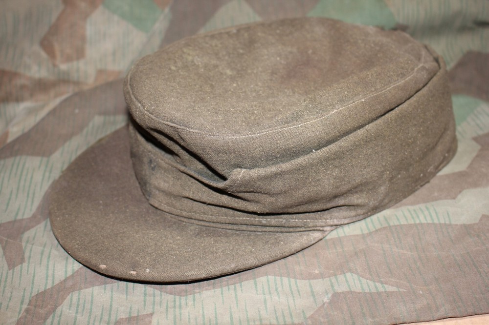 ORIGINAL WW2 GERMAN M43 FELDMUTZE STYLE FIELD CAP MODIFIED WH SS OSTFRONT