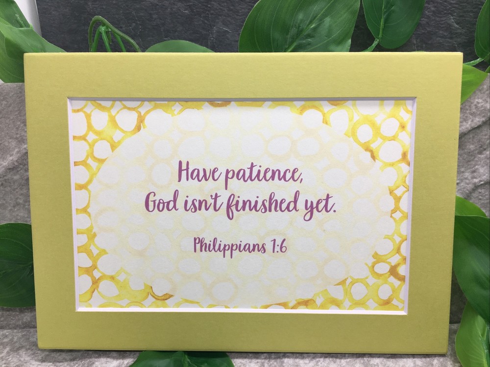 New Handmade 5x7 (Matted 4x6) Religious Scripture Inspirational Free Ship 447