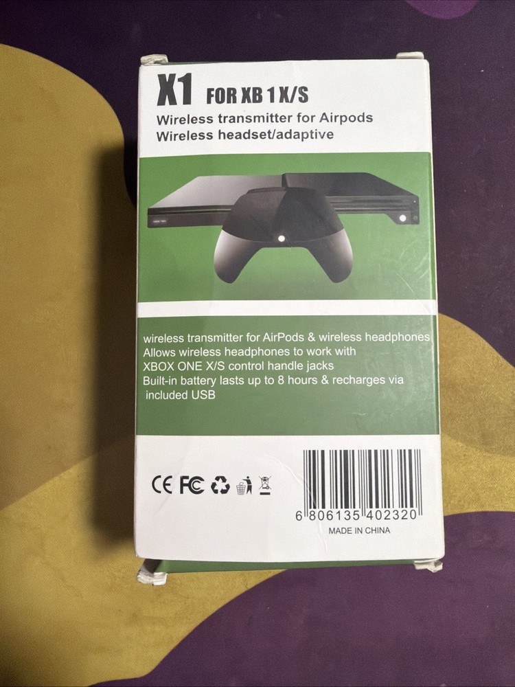 Bluetooth Transmitter Dongle For Xbox One Controller Stereo Audio Adapter