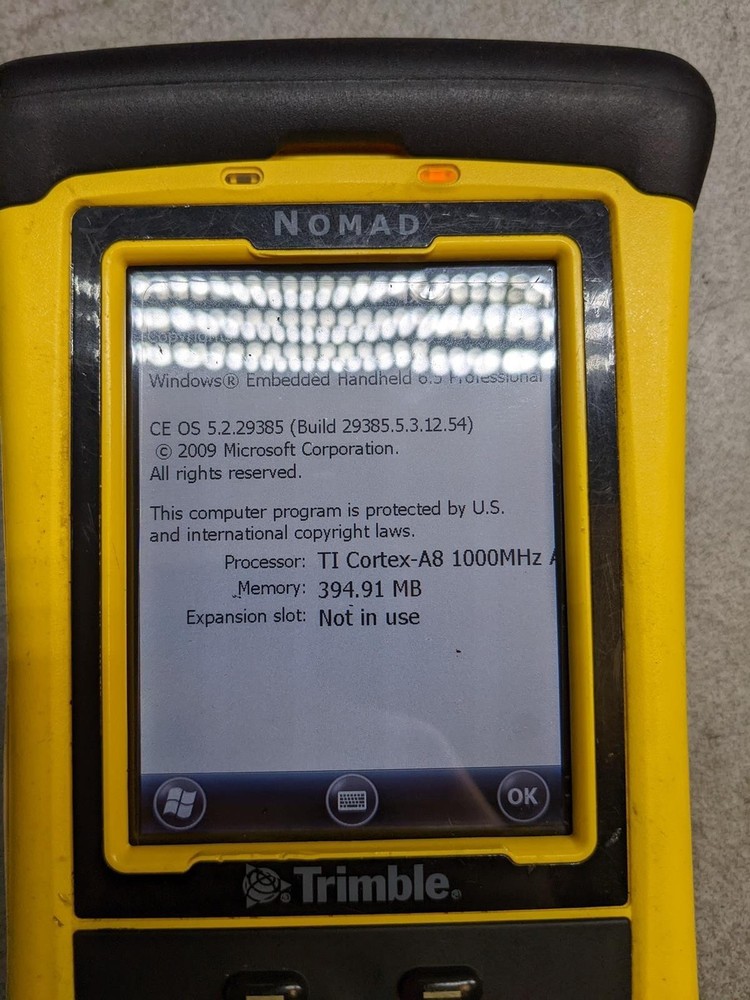 TRIMBLE NOMAD HANDHELD RUGGED GPS DATA COLLECTOR