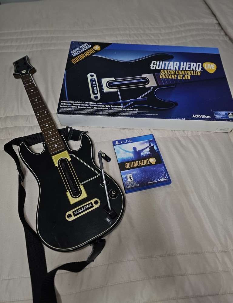 Activision Guitar Hero Live Wireless Guitar Controller & Game Bundle for PS4