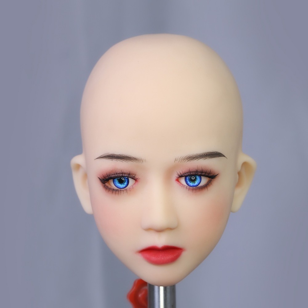 Advanced makeup mannequin head, with M16 mount, built-in skull and detachable w