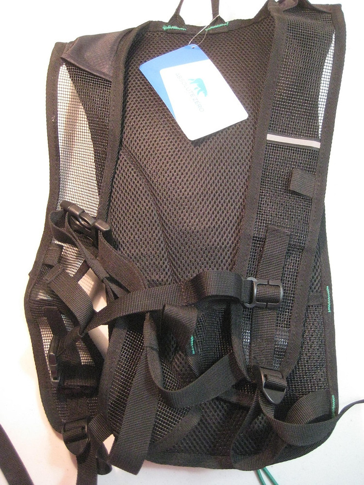 NEW- ABSOLUTE ZERO with 2 Zipper Pockets- 2 Liter Capacity Hydration Backpack