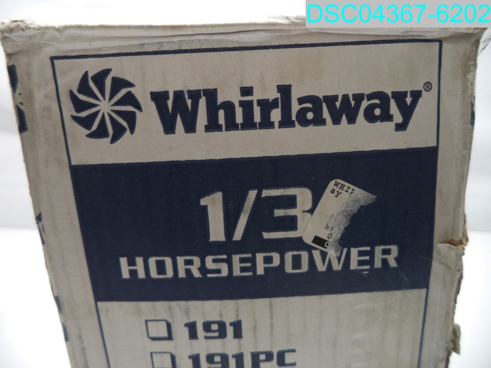 2C4-079956 291PC Whirlaway 1/3 HP Garbage Disposal with Power Cord 029122102911