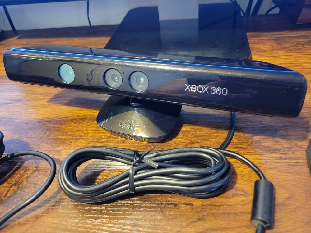 OEM Microsoft Xbox 360 Kinect Sensor Model 1414 With Power Adapter- Black TESTED