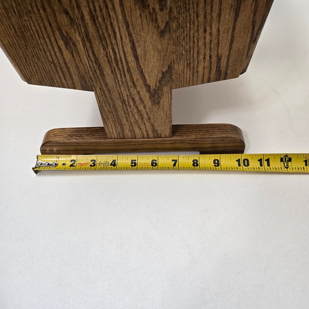 Vintage Solid Oak Magazine Rack Excellent Condition Wood