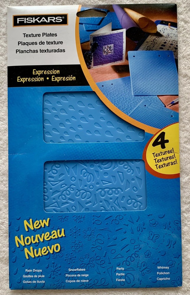 Fiskars Texture Plates Assortment For Paper Crafts