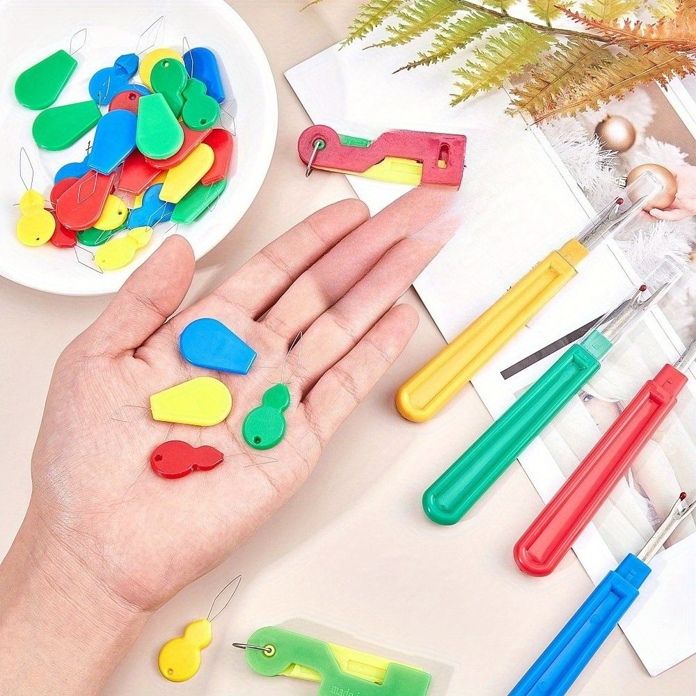 1set Sewing Tools Kits Include U Shape Sewing Seam Ripper Steel Sewing Needles