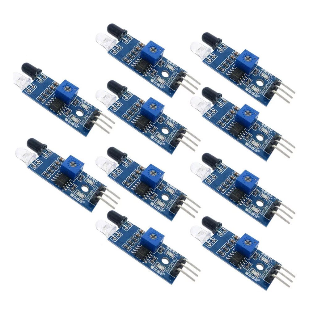 10PCS/Set Smart Car Robot IR Infrared Obstacle Avoidance Sensor Module