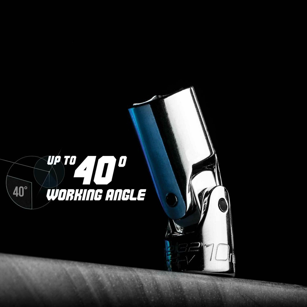 Capri Tools Universal Socket, 1/4 in. Drive, 6-Point, Metric & SAE Sizes