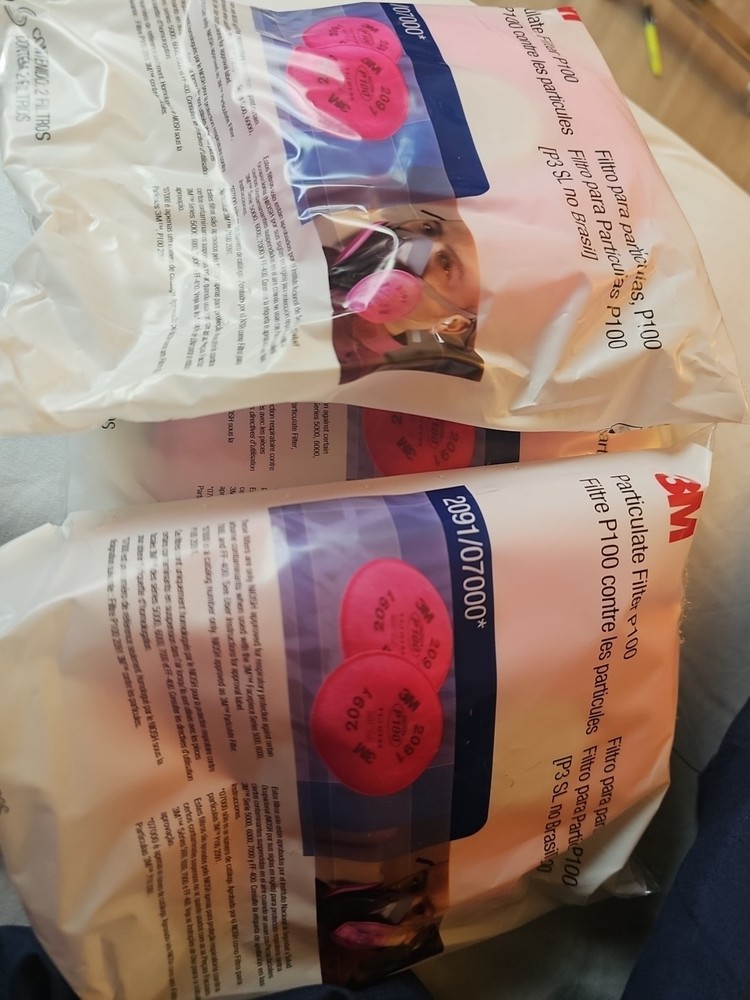 3M 2091 Pink Performance Filter - P100 (2 Pair)