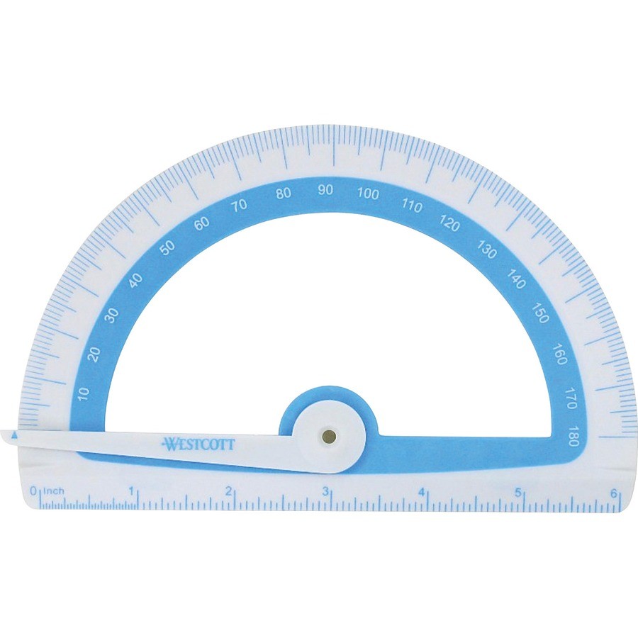 Westcott Soft Touch Protractor - Assorted (ACM14376)