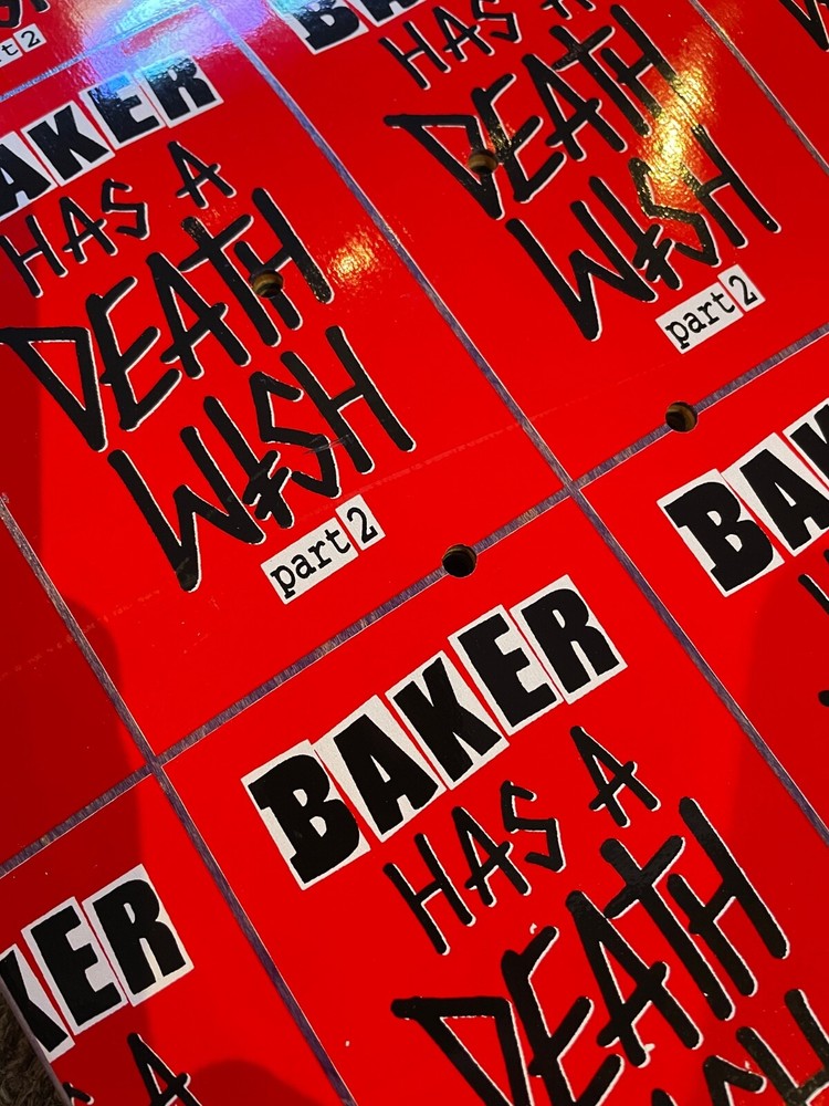 Signed Baker Has A Deathwish Deck 8.5x32