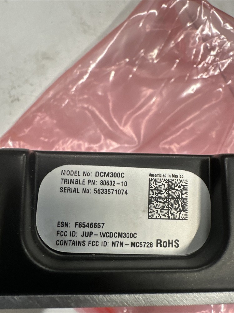 Trimble DCM300C Modem Radio Approval