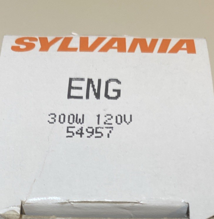 Projector Lamp Bulb ENG 300W 120V Sylvania