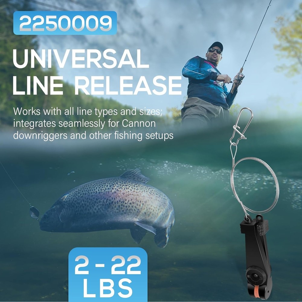 for Cannon Downrigger Adjustable Universal Line Release Uni-Line 2250009 2 Pack