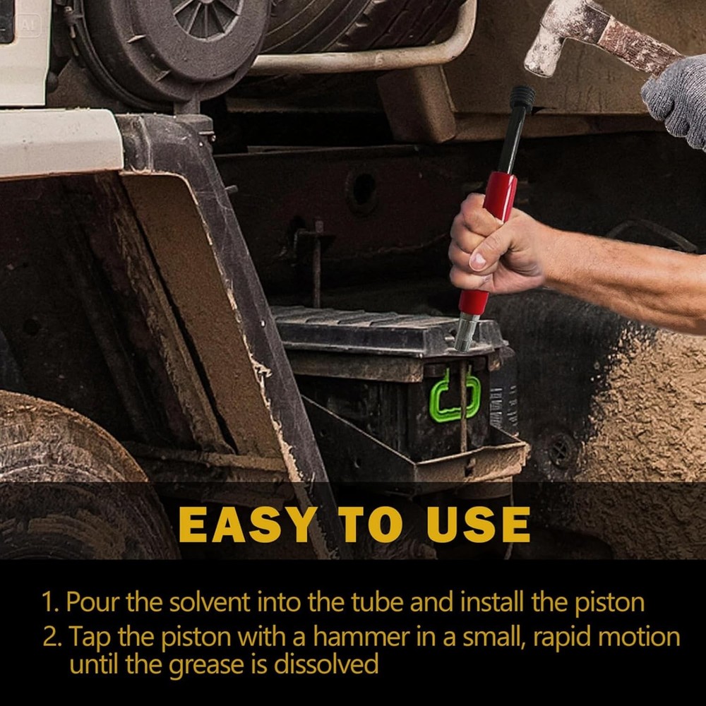 SOVLE Grease Fitting Cleaning Tool, Grease Zerk Buster Remove Old Dried Grease f