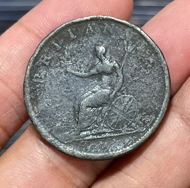 1806 Great Britain Half Penny Coin