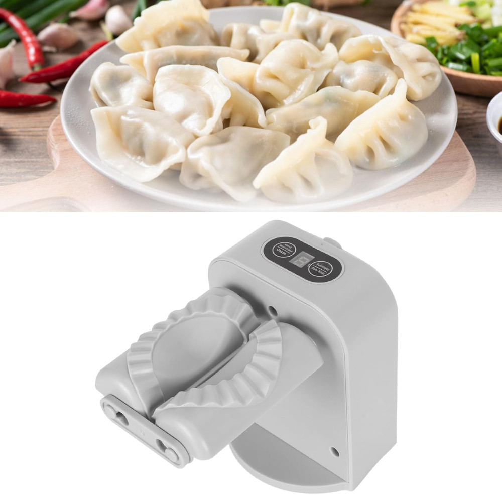Electric Dumpling Maker Machine,Automatic Easy Dumpling Machine with Spoon Brush