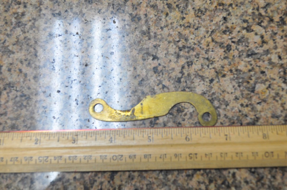 Brass side plate for a unknown  black powder muzzleloader flint Musket