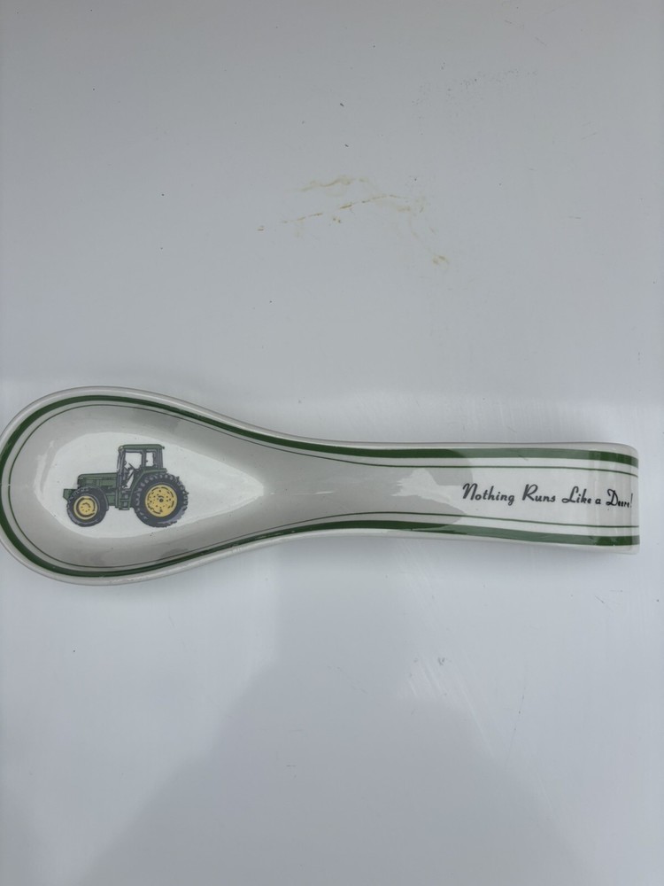 John Deere Ceramic Ladel w/ Nothing Runs Like Deere