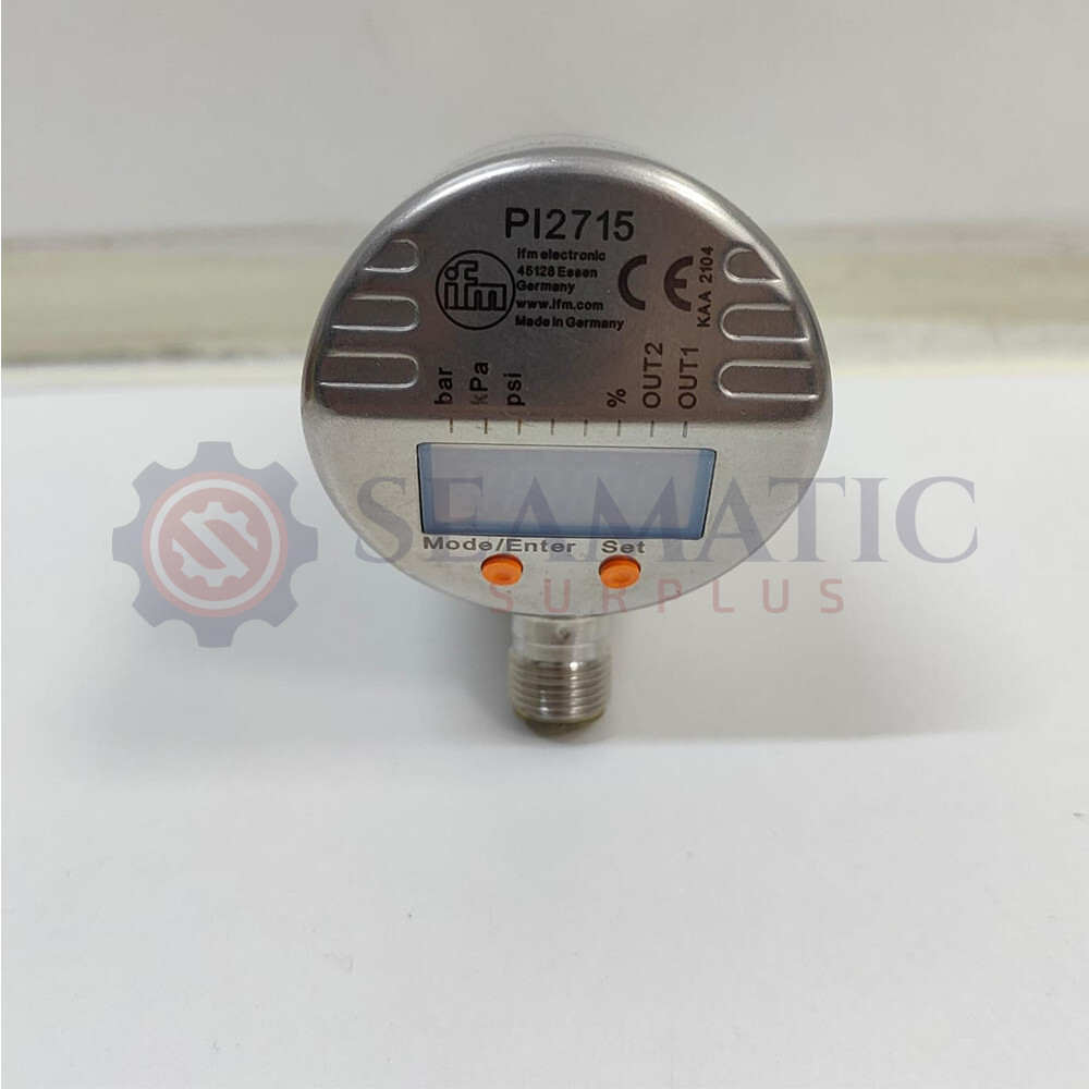 New IFM PI2715 Flush pressure sensor with display, V#215