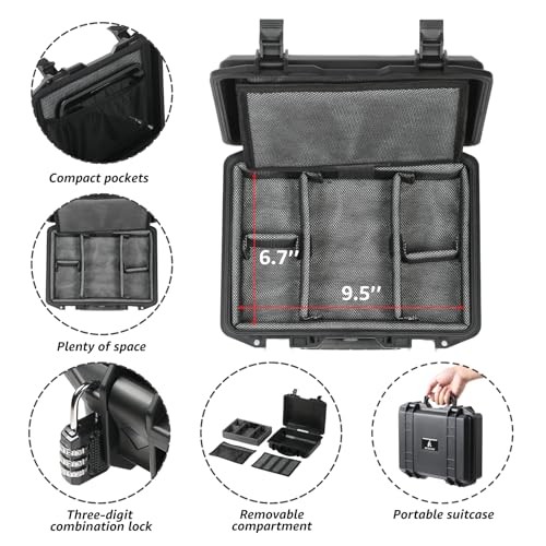 Smell Proof Box, Large Airtight Storage Box with Combination Lock – Medium