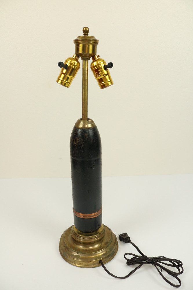 WWI WW1 Victory Lamp 75MM Shell