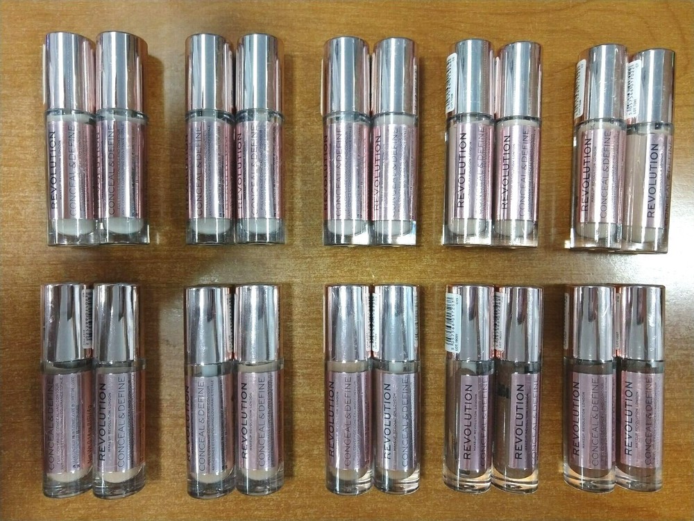 2 Pack: Revolution Conceal & Define Full Coverage Concealer *CHOOSE SHADE * R6E