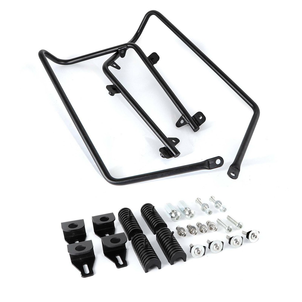 Hard Saddlebag Conversion Brackets Kit For Harley Dyna Models FLH Fat Bob FXDF