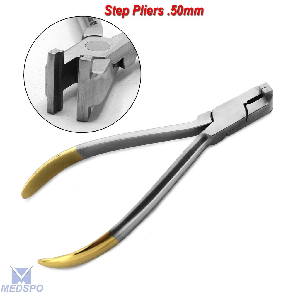 Orthodontics Detailing TC Step Pliers .50mm Wire Making Bends Loop Forming Plier